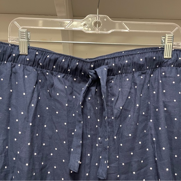 Target/Auden flannel pajama pants, navy polka dot XL - Picture 3 of 8